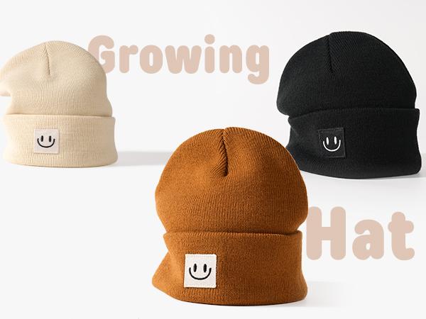 FURTALK 3 Pack Toddler Kids Beanie Baby Winter Hat Knit Boys Girls Kids Embroidered Warm Cap