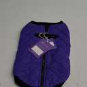 Gooby - Fashion Vest, Small Dog Sweater Bomber Jacket Coat with Stretchable Chest, Violet, Large