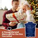 Heating Pad for Back Pain Relief, Large Electric Heat Pad for Neck and Shoulders, 6 Heat Settings & Auto Shut Off Hot Pad, Machine Washable Ultra Soft Fabric, Gifts for Women, Men, Mom, Dad (37''x 24'', Blue)