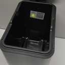 EKO Small Bathroom Trash Can with Lid Soft Close, Step Pedal, 6 Liter / 1.6 Gallon Stainless Steel Garbage Can with Removable Inner Bucket, Anti-Fingerprint Finish (Silver)