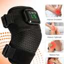 Red Light Therapy Knee Brace: Cordless Vibration Knee Massager for Pain Relief with Heat, Rechargeable Near Infrared Light Device 660nm & 850nm for Knee Shoulder Elbow, Birthday Gift for Dad/Mom