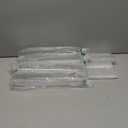 Eupako 100 Pack 5 oz Square Clear Plastic Dessert Cups with Spoons Small Clear Plastic Tumbler Cups Great for Desserts, Appetizers, Puddings, Mousse, Parfait