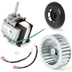 Furnace Draft Inducer Motor for Carrier, Bryant, Payne and Jakel Furnace 318984-753 HC21ZE117 HC21ZE114A LA11AA005 Inducer Motor with Blower Wheel Kit Replacement Parts