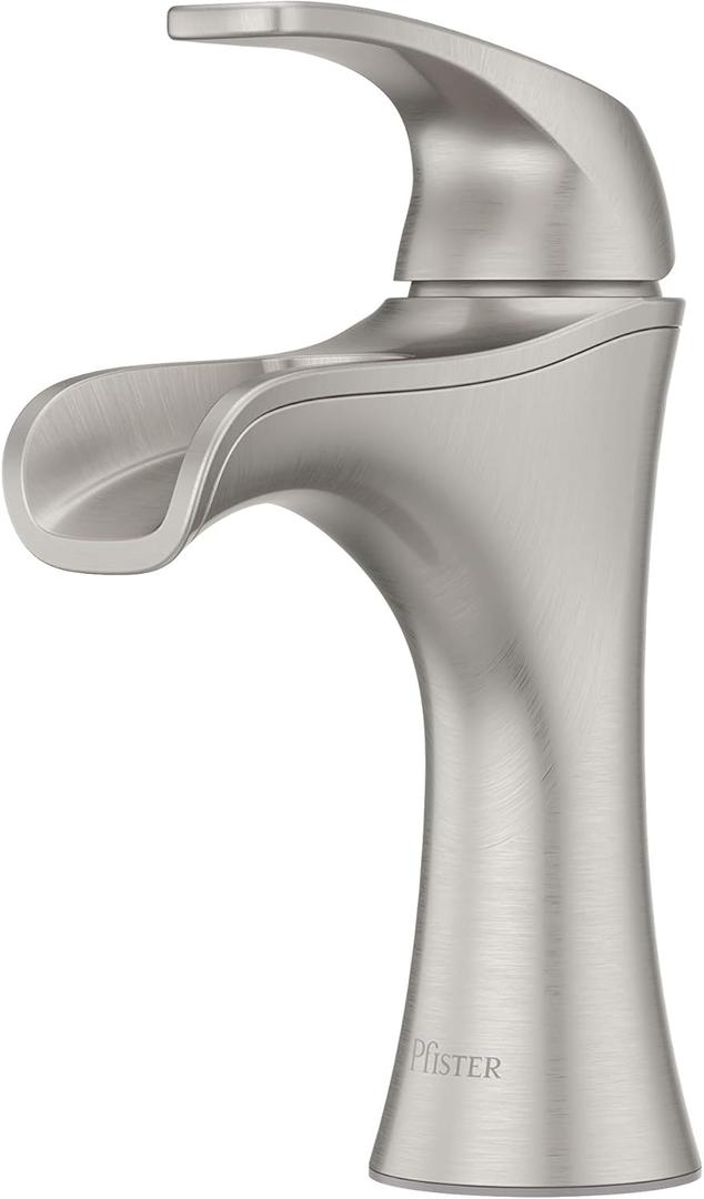 Pfister Jaida Bathroom Sink Faucet, Single Handle, Single Hole or 3-Hole, Spot Defense Brushed Nickel Finish, LF042JDGS Pfister Jaida Bathroom Sink Faucet, Single Handle, Single Hole or 3-Hole, Spot Defense Brushed Nickel Finish, LF042JDGS