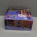 30Ft C9 Led Christmas Pathway Lights Outdoor, 20 Multicolor Bulbs Waterproof Connectable Christmas Walkway Lights with Stakes for Yard Lawn Sidewalk Driveway Decorations