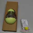 TLKNG Cat Toy for Indoor Cats Wobble Treat Dispenser Ball Kitten Food Dispenser & Puzzle Feeder Balls & Enrichment Toys & Mental Stimulation Interactive Brain Game Green (Large)