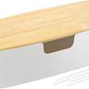 Large Cable Management Box  Cord Organize Box with Bamboo lid for Safe Home & Office, Cord Hider for Power Strip Under Desk, Cover TV Wires, Child & Pet Proof Cord Box, White