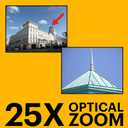 Kodak PIXPRO AZ255-BK 16MP Digital Camera 25X Optical Zoom 24mm Wide Angle Lens Optical Image Stabilization 1080P Full HD Video 3" LCD Vlogging Camera (Black)