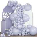 PartyWoo Dusty Blue Balloons 140pcs Different Sizes Pack of 18 12 10 5 Inch Slate Blue Boho Neutral Balloon Arch Kit for Baby Shower Graduation Cat Tornado Birthday Party Decorations Blue-F51