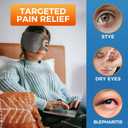 sticro Stye Eye Compress Heating Pad for Stye Treatment, Moist Heat Eye Mask for Stye Chalazion Blepharitis Relief, 3 Temp & 5Timer Settings for Both Left & Right Eyes