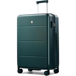 Hanke Expandable 26 Inch Luggage with Spinner Wheels, Hardside Large Suitcase, All-PC Hard Shell Travel Luggage, TSA Lock, Lightweight Durable Checked-Medium (Blackish Green, 93L)