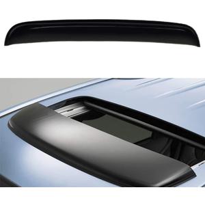 Original 43inch Universal Fit Rain Snow Guard Sun Roof Wind Shade Deflector,1pc Tape-On Dark Smoke Tint Auto Moonroof Window Visor |RN110|