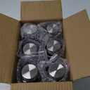 Glass Water Bottles Set of 6, 18 oz, Reusable Water Bottle with Lids, LeakProof Juice Bottles, BPA Free, Container Bottle for Refrigerator, Suitable for Beverage, Milk, Soda (Clear-6 pcs)