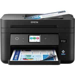 Epson Workforce WF-2960 Wireless All-in-One Printer with Scan, Copy, Fax, Auto Document Feeder, Automatic 2-Sided Printing, 2.4" Touchscreen Display, 150-Sheet Paper Tray and Ethernet,Black