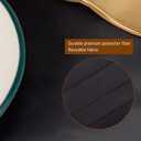 6 Pack Black Round Tablecloths, 120 Inch Stain Resistant and Wrinkle Polyester Fabric Washable Table Clothes Cover for Kitchen Dining, Wedding, Reception Banquet, Birthday Party, Buffet Restaurant