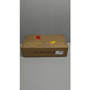 3-Tier Small Narrow Wood Side Table with Charging Station, Skinny Nightstand for Small Space, Slim Bedside Table with Storage for Couch, Thin End Table with USB Ports and Outlets, White (1 Pack)