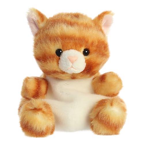 Aurora® Adorable Palm Pals™ Meow Kitty™ Stuffed Animal - Fun Collectible Plush for Kids and Adult Collectors - Perfect for Decorating Rooms and Birthday Gifts - Orange 4.5 Inches