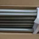 TONIAL 1 Inch Double Curtain Rods for Windows, 72 to 144 Inch, Silver