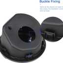 For Jeep JL Locking Gas Cap Cover Fuel Door for 2018-2025 2026 Jeep Wrangler JL & Unlimited Sport Rubicon Sahara 2-Door 4-Door
