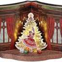 Regency International LED Battery/Timer Nutcracker Suite Storybook 14.5-inch, Red/Green, Tabletop Décor