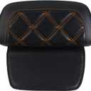Chopped Razor Tour Pack Backrest Pad for Harley Touring Road Glide Road King Street Glide Electra Glide Road King 2009-2025 Chopped Tour Pack Universal All-Season Rear Back Support Pad Orange