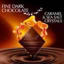 Lindt EXCELLENCE Caramel Sea Salt Dark Chocolate Bar, Dark Chocolate Candy with Pieces of Caramel and Sea Salt Crystals, 3.5 oz. (12 Pack) (EXP 10/31/25)