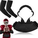 2 Set Winter Football Hand Warmer Pouch Football Warming Pouch Cold Weather Compression Breathable Arm Sleeves for Outdoor Sports Gifts Accessories