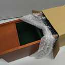 Heavy Slide-top Chess Pieces Storage Box Wooden Case Only 12.5 x 5.5 x 4 Inches with Flannel Lining with 2 Large Storage Compartments Hold a Set of Chess Pieces from 3.0" to 4.4"