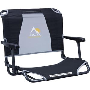 GCI Outdoor Comfort Chair and Stadium Seat (Black)