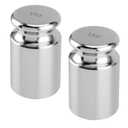 SINJEUN 2 Pack 1 Kg Calibration Weight, 1000 Kilogram Precision Steel Calibration Weight with Storage Case, Chrome Finish Calibration Weight for Digital Scale
