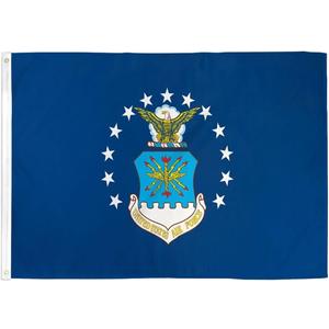 Grace Alley US Air Force Flag, 3x5 ft Officially Licensed, Made in USA Military Flag. Strong, Long Lasting, and Durable with Brass Grommets