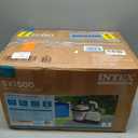 INTEX 1,500 GPH Krystal Clear Sand Filter Pump for Above Ground Pools, Swimming Pool Pump with Automatic Timer - Improved Circulation, Filtration, & Clarity