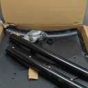 Pair Black Poly Quarter Fenders Set for Semi Truck, 24" x 24" Freightliner Kenworth Peterbilt with Hardware,Heavy Duty Plastic Mud Flaps Kit