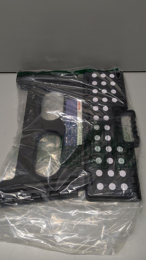 Folding Step Stool,15-Inch Extra Wide 9 Inch Height Heavy Duty Stepping Stool Safer and More Comfortable Non Slip Foldable Step Stool for Kids and Adults Black