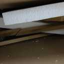 Nathan James Cohen Mid-Century Modern Leather Bar Stool, Counter Height Chair in Solid Wood Frame with Footrest and Woven Leather Back for Kitchen, Natural Brown, 1 count, Barstool - 24"