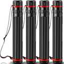 4 Pcs Large Extendable Poster Tubes from 30'' to 49' with Strap Poster Carrying Case Telescoping Tube Portable Blueprint for Posters, Blueprints, Artwork, Map Storage(Classic Standard Style), 31.5 x 9.06 x 9.06 inches