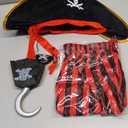 5Pcs Pirate Costume Kids,Girls Pirate Costumes Halloween Pirate Dress Up Pirate Accessories for Kids Gift
