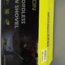 Brushless Cordless Snow Shovel, 13.5in Electric Snow Blower with Dual 4.0Ah Batteries and Fast Charger, Lightweight 12lb Battery-Powered Snow Remover for Walkways, Decks & Driveways (1 Battery)