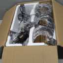 Dimmable Floor Lamp, 3 x 800LM LED Edison Bulbs Included, Farmhouse Industrial Floor Lamp Standing Lamp with Elegant Teardrop Cage Head Tall Lamp for Living Room Bedroom Office Dining Room - Brown