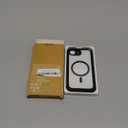 Carimee Magnetic for iPhone 16e Case, Compatible with magsafe, Non-Yellowing Drop Protection, Anti-Scratch Clear Back (Black)