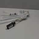 2 Pack Christmas Decorations Lights Outdoor, Extendable Meteor Shower Lights with Timer, Total 384LED 30cm 16 Tubes Indoor Outdoor Snow Cascading String Light for Xmas Garden Party Decor (Cool White)