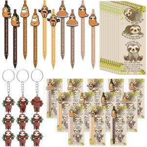 20 Set Inspirational Employee Appreciation Gifts Bulk Sloth Gifts Pens Sets Funny Sloth Ballpoint Pens Keychain Bookmark Thank You Gift for Social Worker Teacher Team Staff Nurse Coworker