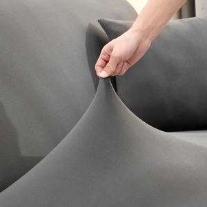 Grey Color Sofa Cover Stretch Elastic Sofa Covers for Living Room Copridivano Couch Covers 
 76×29"