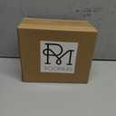 RM ROOMERS Christmas Highland Cow Decor Resin Highland Cow Figurines with Santa Hat Scarf & Tree for Tabletop Shelf Mantel Home Christmas Decoration (Set of 2, 5.39" & 4.48H) (Brown & Red & Green)