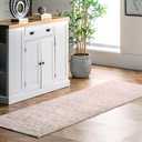 nuLOOM Leopard Animal 2x8 Runner Rug for Living Room Bedroom Dining Room Entryway Hallway Kitchen, Baby Pink/Ivory