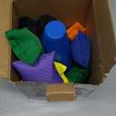 31 PCS Christmas Carnival Games, 3 in 1 Indoor Outdoor Bean Bag Ring Toss Games for Kids Birthday Party, Plastic Soft Cones Yard Lawn Game for Family Party Kid's Gift (9")