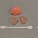 Baby Pacifiers 0-6 Months Breast Like Shape Pacifiers BPA-Free One-Piece Silicone Newborn Pacifier for Breastfed Babies, 2pcs