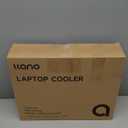 llano Gaming Laptop Cooler, V12 Laptop Cooling Pad Stand with 5.5inch Fan, Fast Cooling Computer Laptop 15.6-21in, Adjustable Speed, Touch Control, 3-Port USB A, A Mouse Pad Included