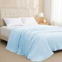 HYLEORY Cooling Blankets for Hot Sleepers, Cool Summer Blanket Keep Body Cool for Night Sweats Double Sided Lightweight Breathable Blanket for Bed Couch Sofa, King (108"x90"), Light Blue
