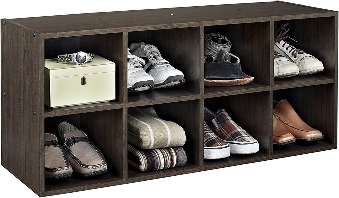 ClosetMaid 8-Cube Shoe Storage Organizer, Espresso